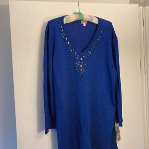 NWT Long Sleeve sparkly knit top